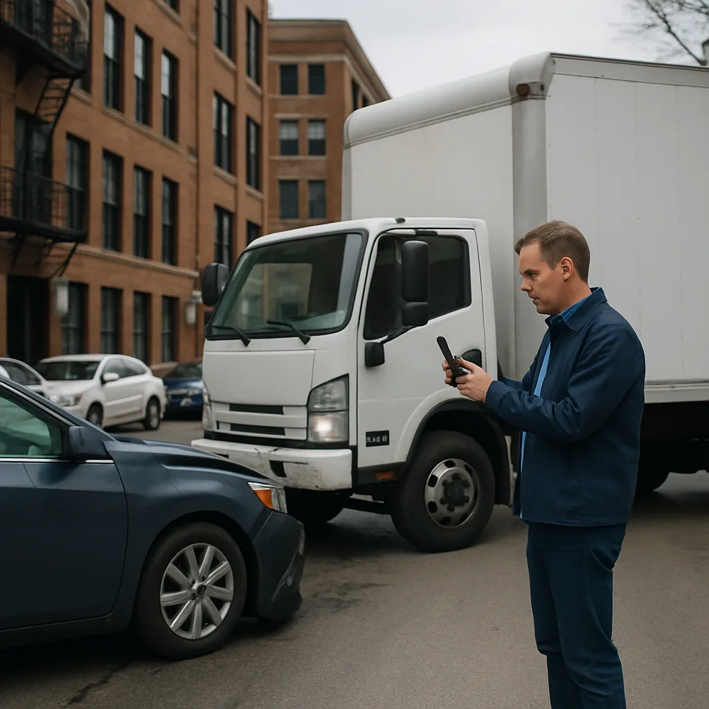 Documenting evidence after a Chicago delivery truck accident